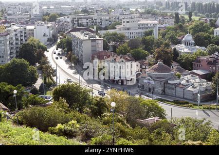 Aerial view of the city on a summer day. Plovdiv, Bulgaria, Europe Stock Photo