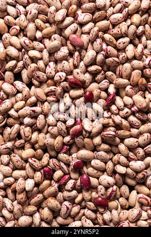 Closeup of borlotti beans Stock Photo