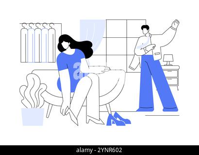 Getting dressed isolated cartoon vector illustrations. Stock Vector