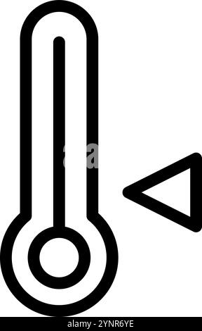 Fahrenheit temperature scale white linear ui icon for dark theme Stock ...