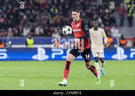 Patrick Schick (Bayer 04 Leverkusen, 14) w?hrend der Pressekonferenz