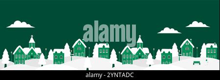 Happy holidays , Merry christmas vector banner  illustration Stock Vector
