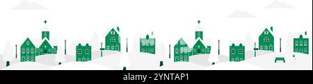 Happy holidays , Merry christmas vector banner  illustration Stock Vector