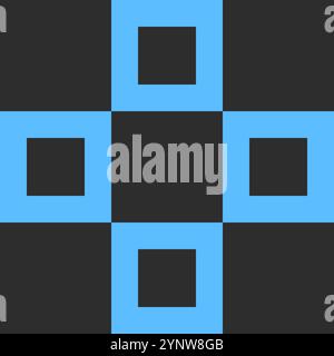 Retro square pattern featuring a seamless grid layout, perfect for backgrounds, wallpapers, and digital projects. High quality vector illustration wit Stock Vector