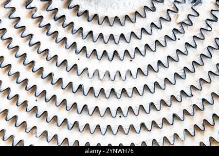 top view of heating coils of electric burner close up Stock Photo