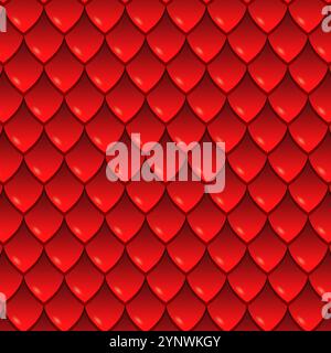 Dragon skin seamless pattern. Stock Vector