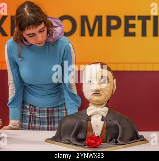 London Olympia 27 Nov 2024 This year theme for the fantasy cake competion at the show is All Things Musicals! and Gingerbread House, Both categories will have a 1st, 2nd and 3rd place, as well as a 'Best In Show.27 Nov -1 Dec at London Olympia Credit: Paul Quezada-Neiman/Alamy Live News Stock Photo