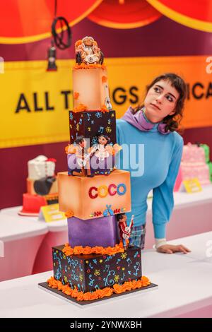 London Olympia 27 Nov 2024 This year theme for the fantasy cake competion at the show is All Things Musicals! and Gingerbread House, Both categories will have a 1st, 2nd and 3rd place, as well as a 'Best In Show.27 Nov -1 Dec at London Olympia Credit: Paul Quezada-Neiman/Alamy Live News Stock Photo