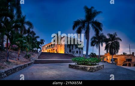 Columbus Alcazar, Santo Domingo, Republica Dominicana Stock Photo