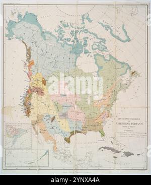 Linguistic families of American Indians north of Mexico. 1907 by Powell, John Wesley, 1834-1902 Stock Photo