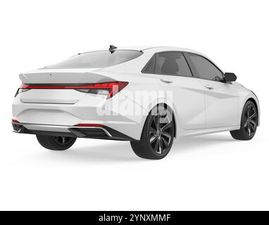 Sedan Car Isolated Stock Photo