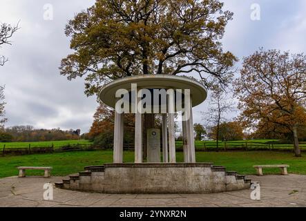 The Magna Carta memorial in Runnymede, Surrey, UK Stock Photo