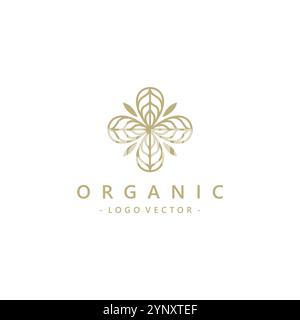Leaf Logo Icon Vector Illustration. Organic Logo Design Stock Vector