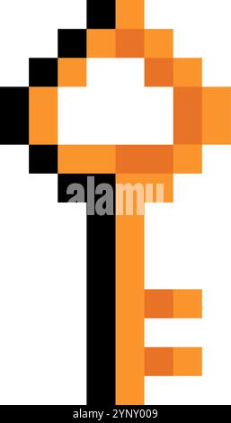 pixelated key design Stock Vector Image & Art - Alamy