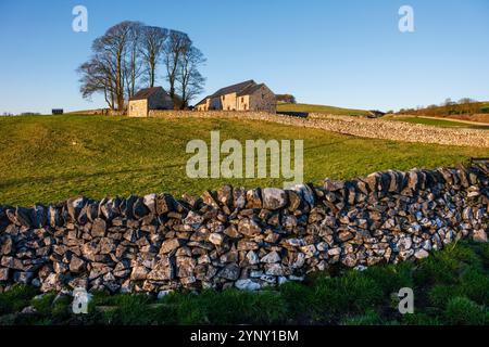 A renovated barn conversion near Biggin, Peak District National Park, Derbyshire Stock Photo