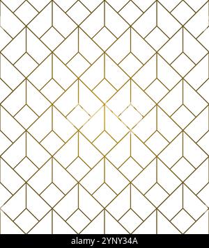 Pattern Golden Colors Arabic Style Network Decorative Ornament Stock Vector