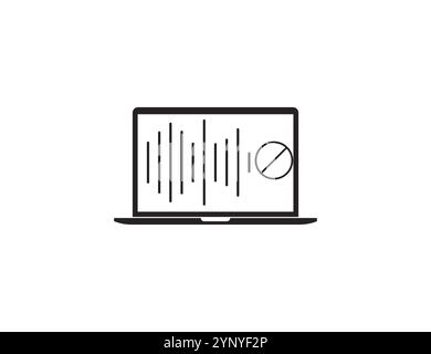 Audio, noise reduction, normalization icon. Vector illustration. Stock Vector