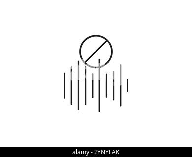 Audio, noise reduction, normalization icon. Vector illustration Stock ...