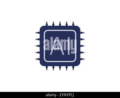 Ai, artificial intelligence icon. Upload image icon 2 Stock Vector