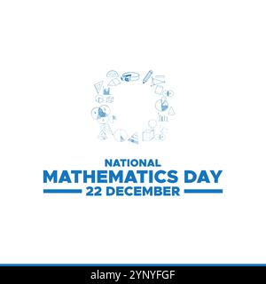National Mathematics Day.International Day of Mathematics, vector illustration, flyer, banner, social media post, poster, typography, icons, colors, Stock Vector