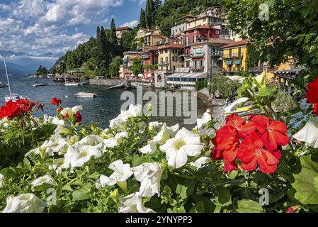 Landscape of Varenna a village on Lake Como Stock Photo