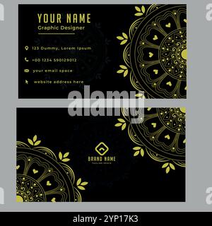 Luxury mandala invitation card Stock Vector