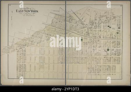 Portion of East New York. New Lots Tn., Kings Co. L.I. 1873 by Beers, F. W. (Frederick W.) Stock Photo