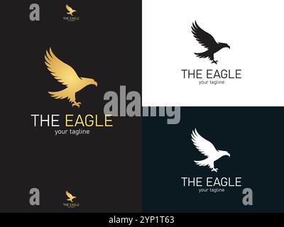 Sky Dominator eagle logo: The Essence of Vision and Leadership Stock Vector