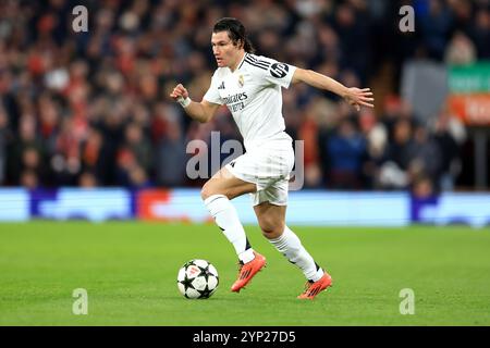 Real Madrid's Fran Garcia during the Spanish La Liga soccer match