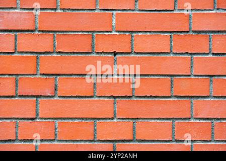 Wall with new, clean bricks as background or texture Stock Photo