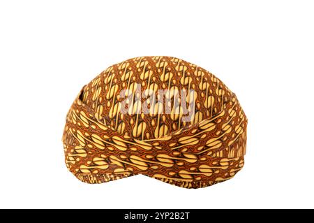 blangkon a traditional hat Javanese men on white background Stock Photo