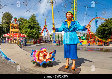 Statue in Prater, Vienna, Austria, Europe Stock Photo