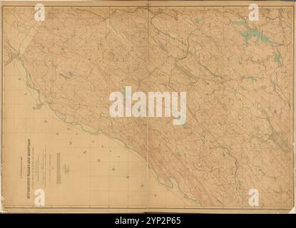 New Jersey, Double Page Sheet No. 1 [Map of Kittatinny] 1884 - 1889 Stock Photo