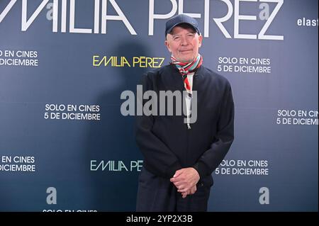 Madrid, Spain. 28th Nov, 2024. Jacques Audiard attends the 'Emilia Perez' photocall at Hotel Only You on November 28, 2024 in Madrid, Spain. Credit: CORDON PRESS/Alamy Live News Stock Photo