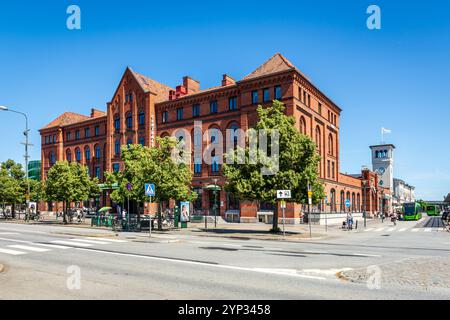 General view of Malmö central station building in Malmö, Sweden, on a sunny summer day. Stock Photo