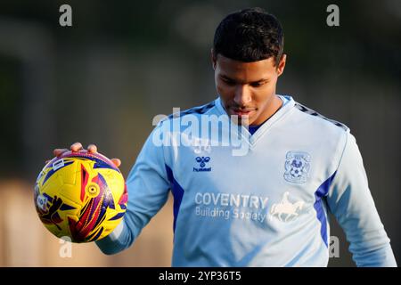 Coventry City's Kai Andrews during a training session at the Ryton Training Ground, Coventry. Picture date: Thursday November 28, 2024. Stock Photo