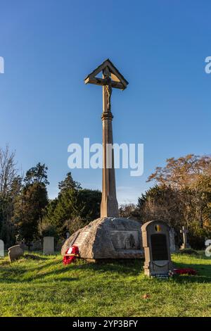 War memorial to the Belgian WW1 soldiers at the Old Cemetery in the Common in Southampton, Hampshire, England, UK Stock Photo