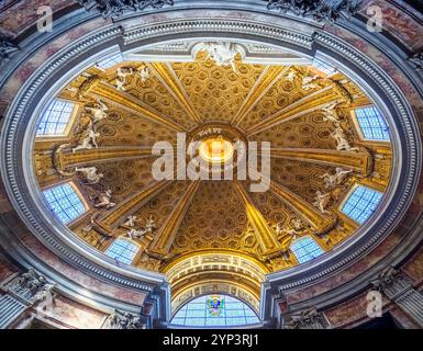 The dome - Church of Saint Andrew on the Quirinal - Rome, Italy Stock Photo