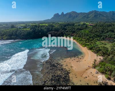 Papaa Bay, Kauai, Hawaii Stock Photo