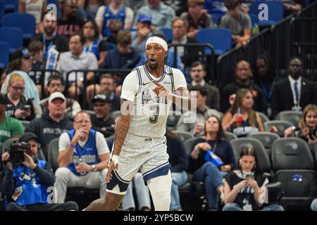 Orlando Magic's Kentavious Caldwell-Pope (3) shoots past Milwaukee ...