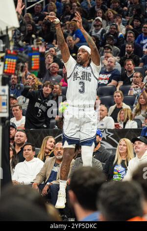 Orlando Magic's Kentavious Caldwell-Pope (3) shoots past Milwaukee ...