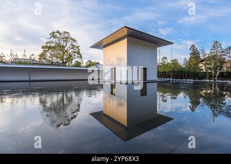 KANAZAWA, JAPAN - JANUARY 19, 2017: The D.T. Suzuki Museum. The museum commemorates the works of Daisetsu Teitaro Suzuki, a scholar instrumental in sp Stock Photo