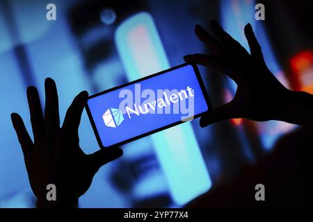 In this photo illustration, the Nuvalent logo is seen displayed on the ...