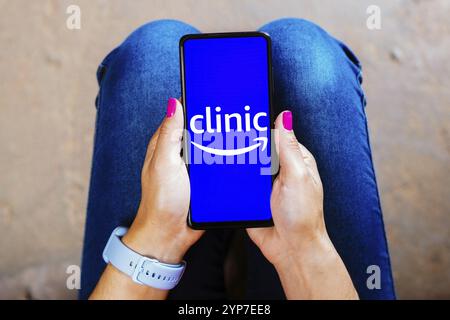 In this photo illustration, the logo of health tech company Rightway ...