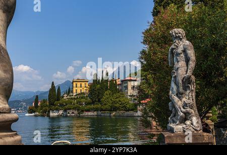 VARENNA, ITALY, JUNE 05, 2019 : exteriors and gardens of villa Monastero, on lake Como, june 05, 2019, in Varenna, italy Stock Photo