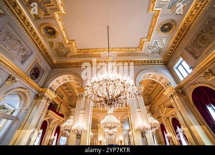 BRUSSELS ? AUGUST 06 : An interior view of the Royal Palace in Brussels, Belgium, AUGUST 06, 2014 in Brussels, Europe Stock Photo