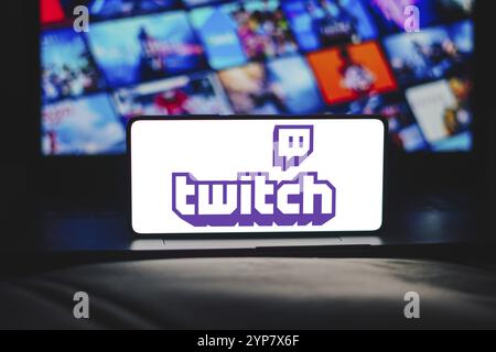 Rf Screens Example In this photo illustration, the Twitch logo is seen displayed on a ...