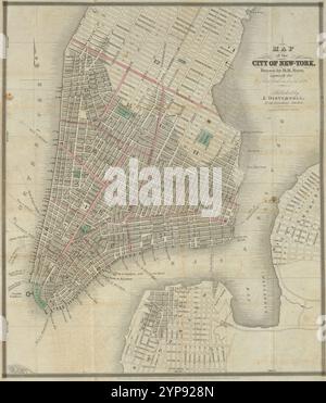 The 1833 Burr map of New York City features the Alphabet City area ...
