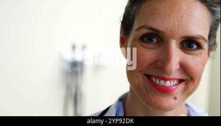 Female doctor using digital tablet in hospital Stock Photo