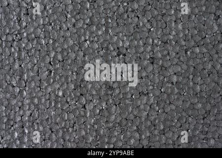 Close-up of the texture of gray heat insulation styrofoam sheet as background Stock Photo